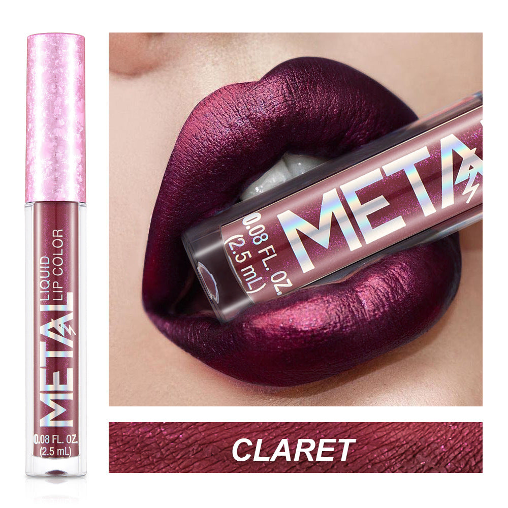 Metal Lip Gloss Waterproof Lipstick (13)