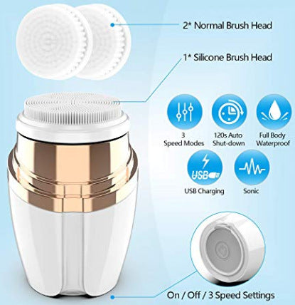 Facial Cleaning Brush Silicone Cleanser (1)