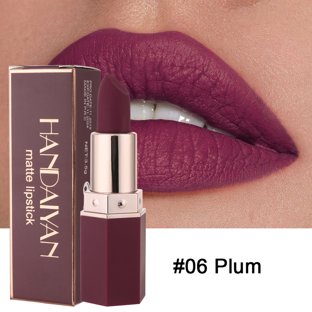 Handaiyan Han Daiyan 6-Color Matte Nourishing Lipstick (3)