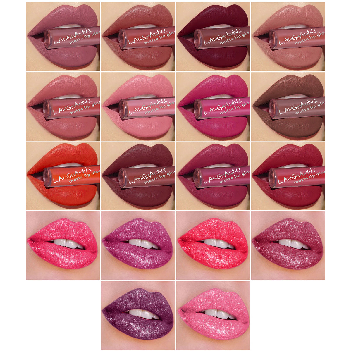 Lipstick 18 Count Lip Gloss Set Matte Velvet Gloss (1)