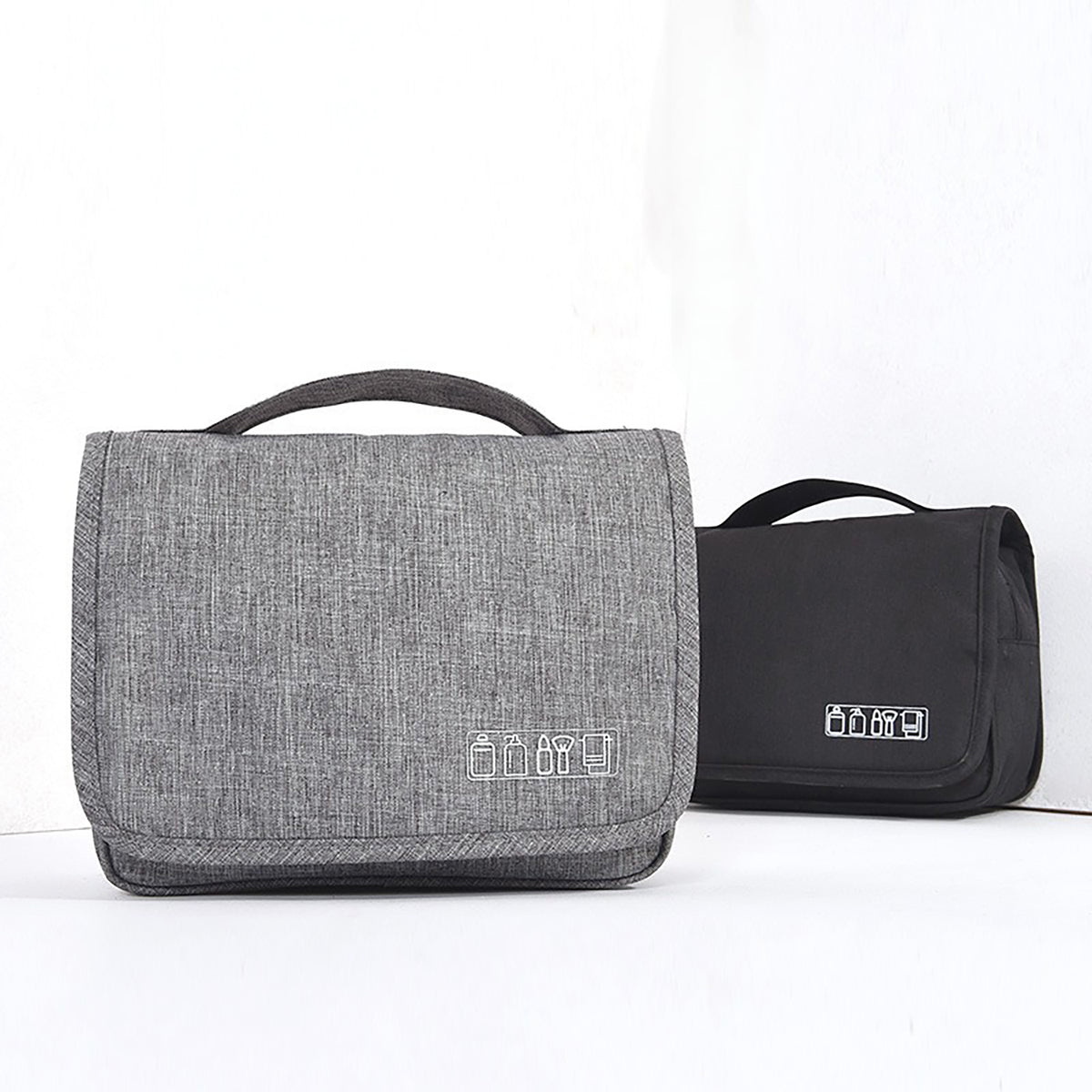 Travel Hanging Toiletry Bag Travel Kit Shaving Bag Waterproof Large Makeup Bag Wash Bag Organizer Cosmetic Case Puffy Bag Organizer Carry-On Travel Accessories (4)