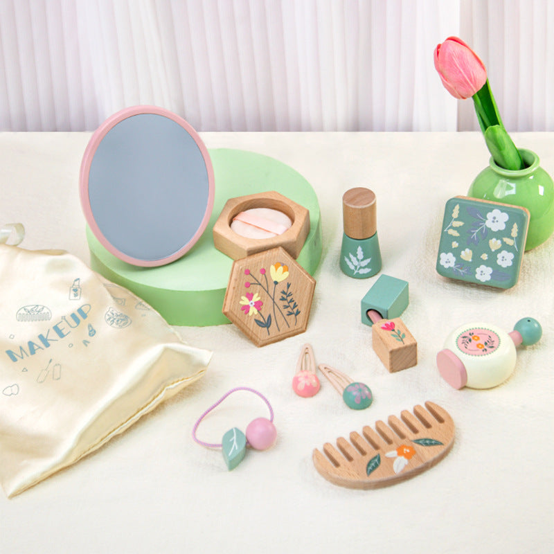 Girls Playhouse Makeup Bag Simulation Toy Set (5)