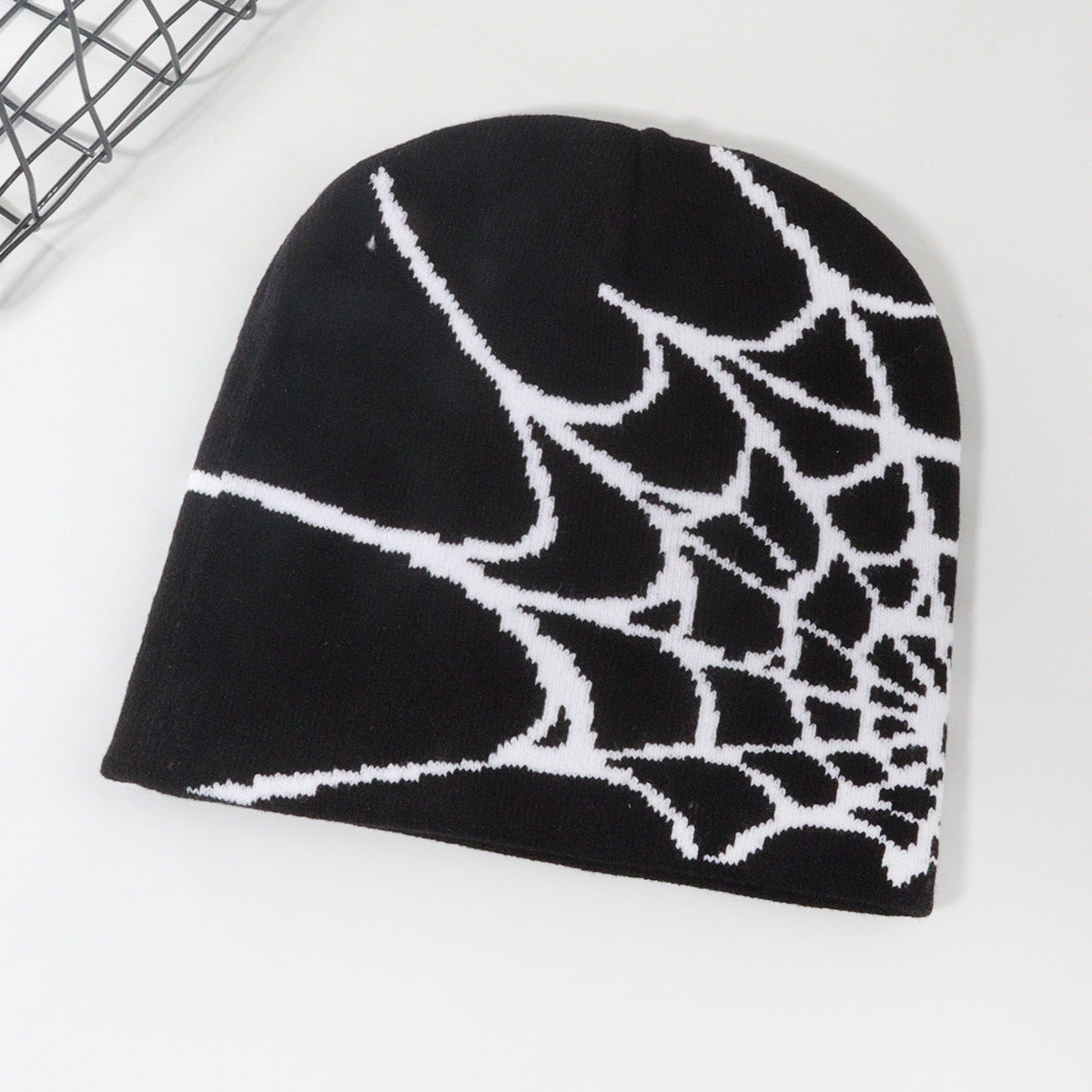 Spider Web Knitted beanie