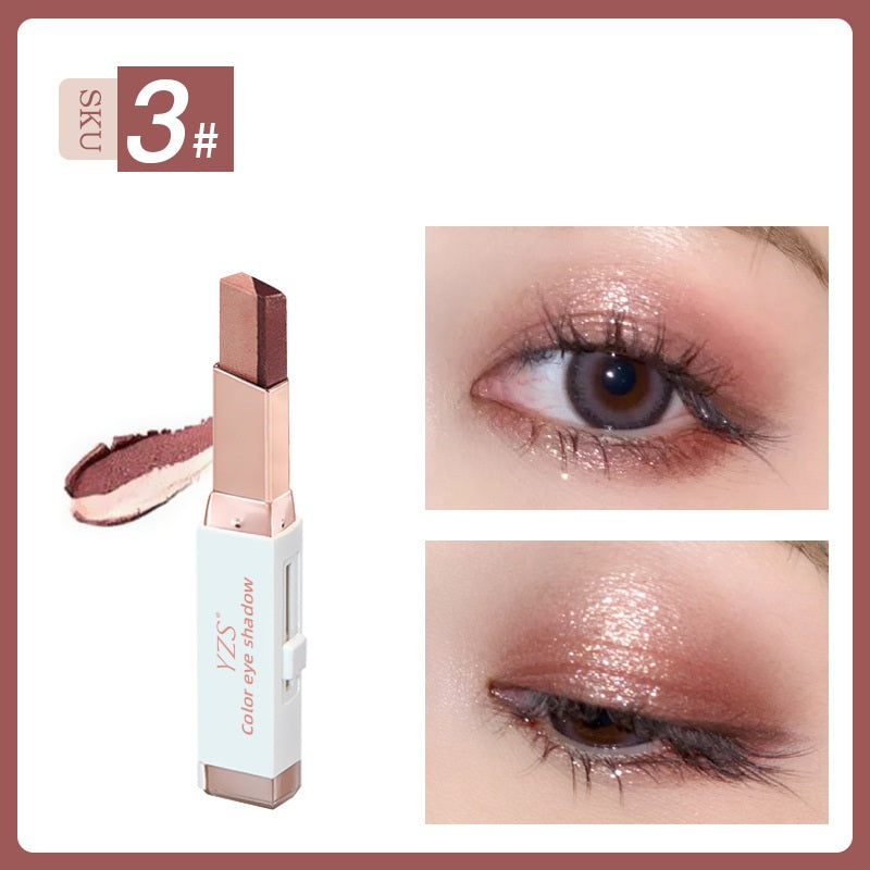 Yzs Velvet Gradient Two-Color Eyeshadow Stick Contrast Pearlescent Eyeshadow Eye Modification Eyeshadow Pen (4)