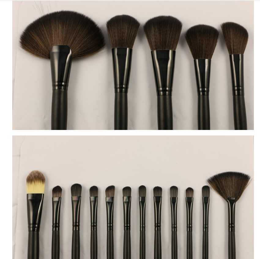 32 Black Wood Color Rayon Makeup Brush Set (2)