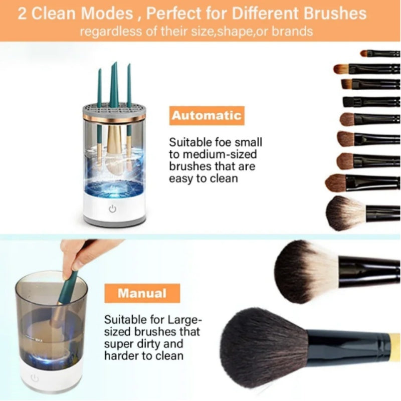 Makeup Brush Cleaner Automatic Rotating Brush Cleaner USB Portable Electric Cosmetic Rotary Washing Machine (2)