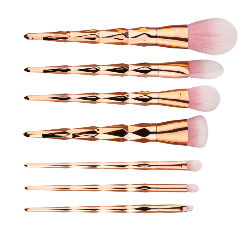 7-Piece Makeup Brush Diamond Brush Foundation Brush Set (2)