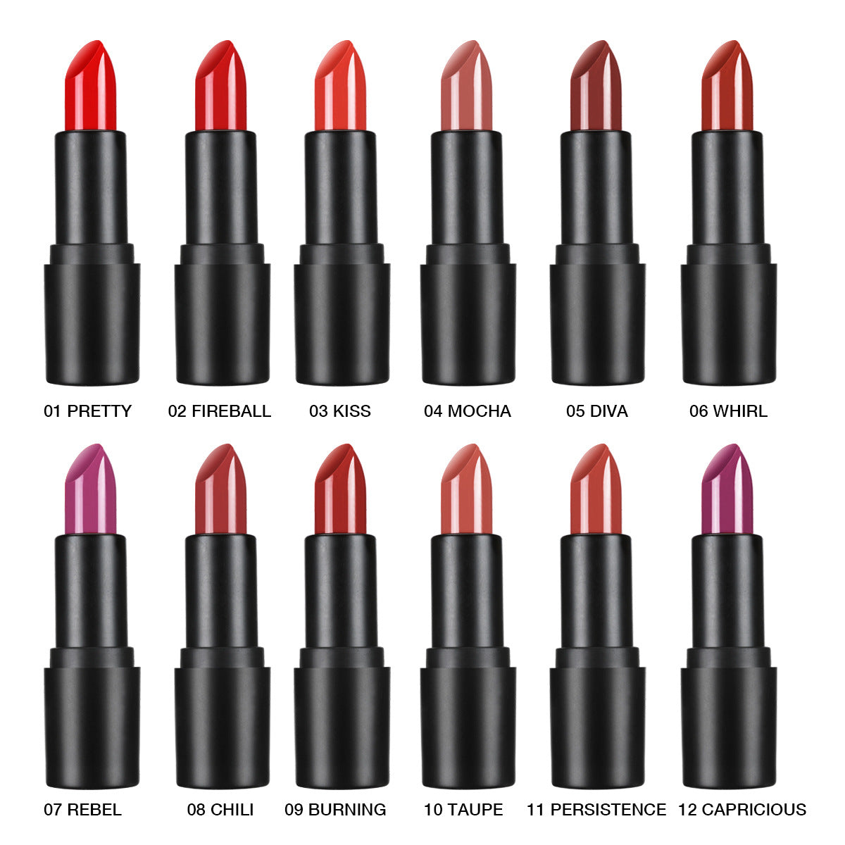 12-Color Moisturizing Velvet Lipstick (5)