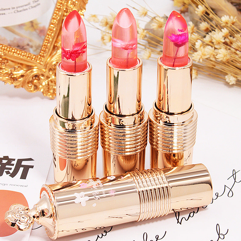 Flower Lipstick Jelly Color Changing Lipstick Moisturizing (4)