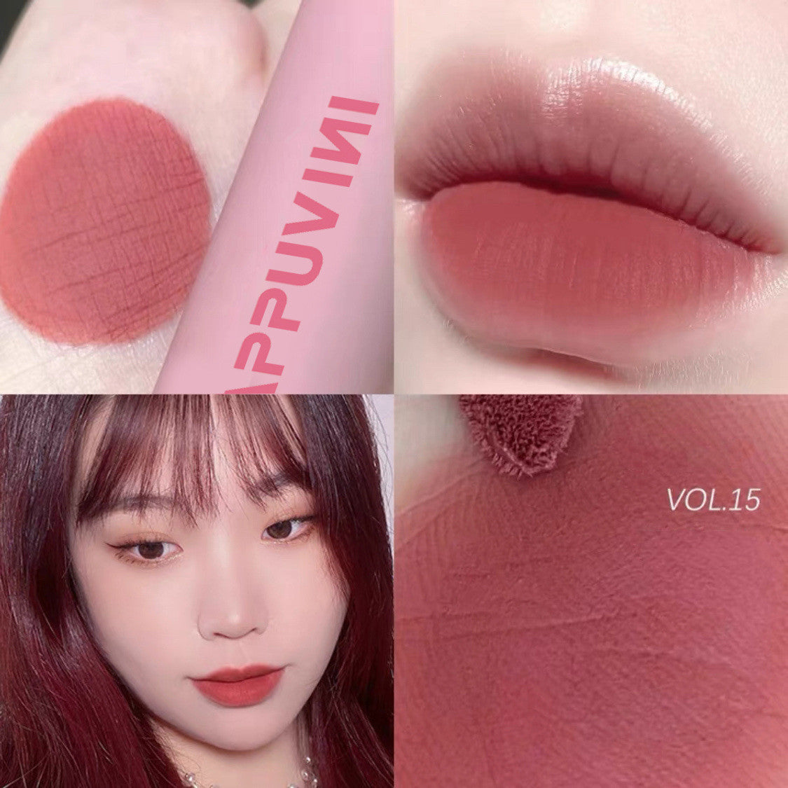 Lipstick Lip Glaze Cream Apricot Lipstick (5)