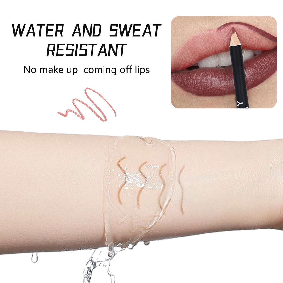 12 Color Matte Lipstick Lip Liner Suit (3)