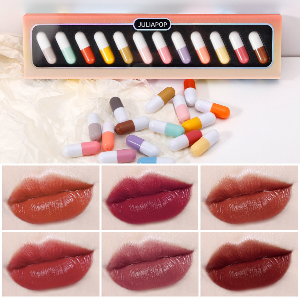 Capsule 12 Color Mini Lipstick Set (8)