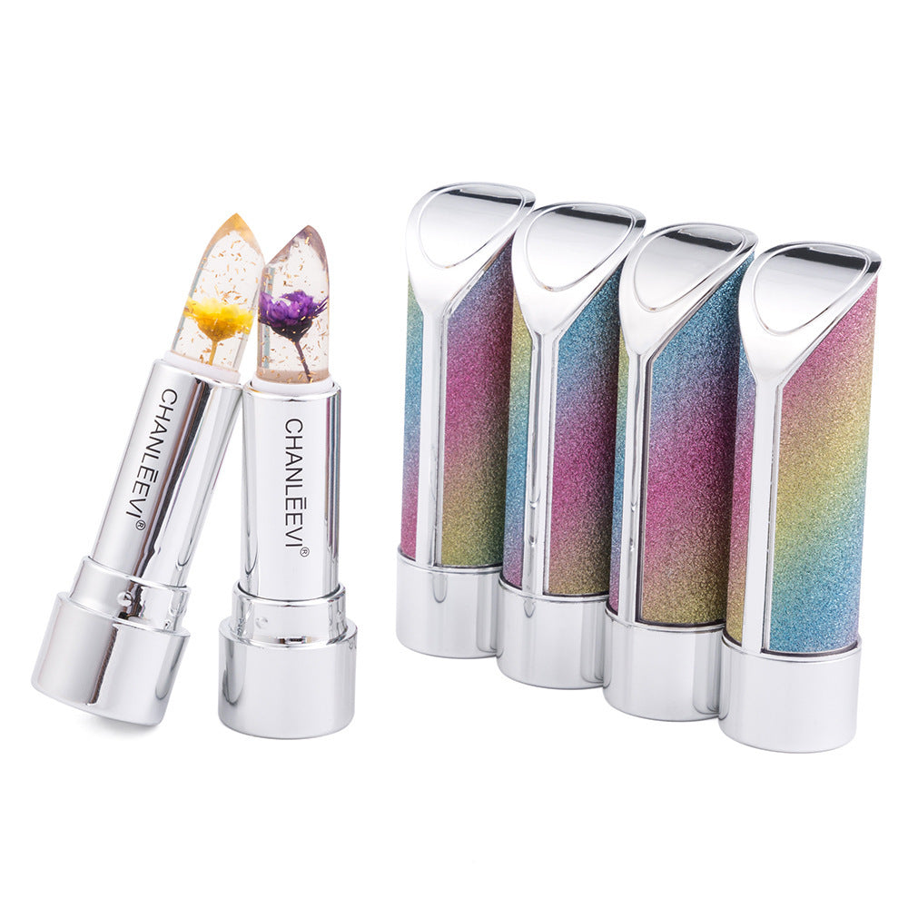 Flower Gold Leaf Temperature Change Crystal Lipstick (3)
