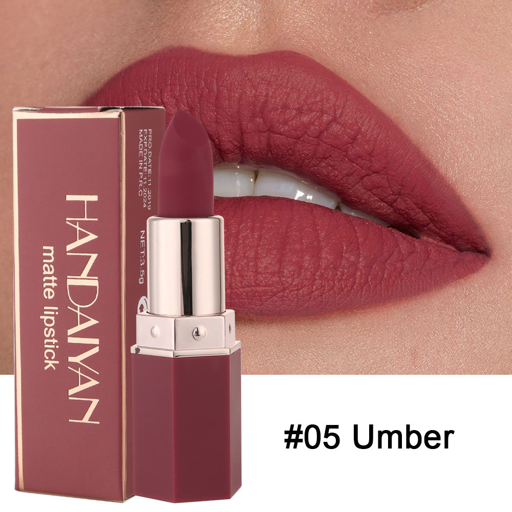 Handaiyan Han Daiyan 6-Color Matte Nourishing Lipstick (2)