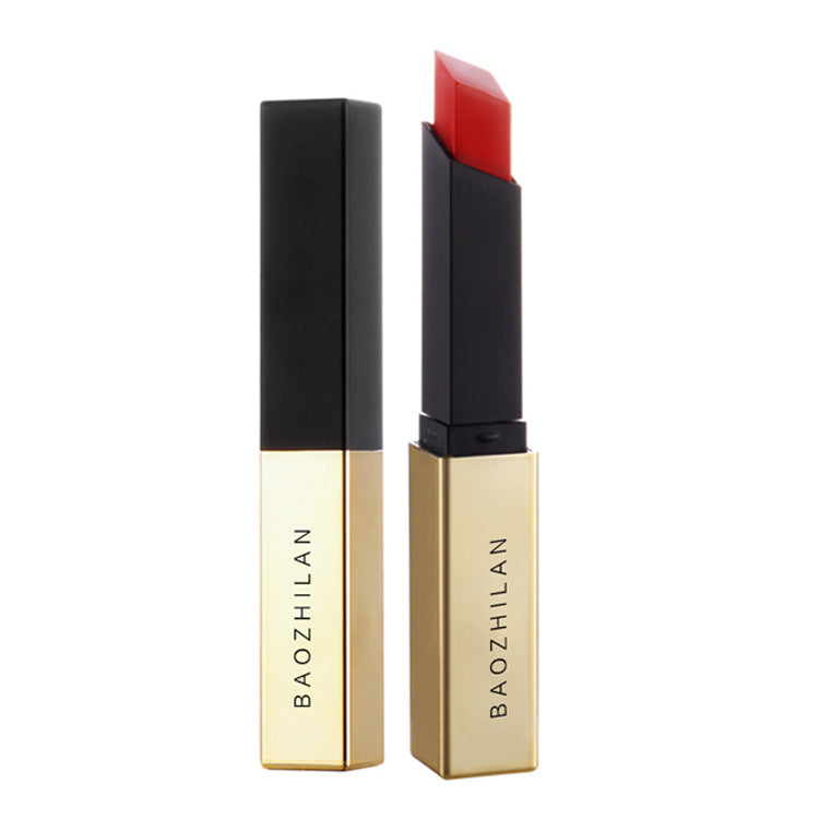 Small Gold Strip Lipstick Moisturizing Makeup Cosmetics (6)