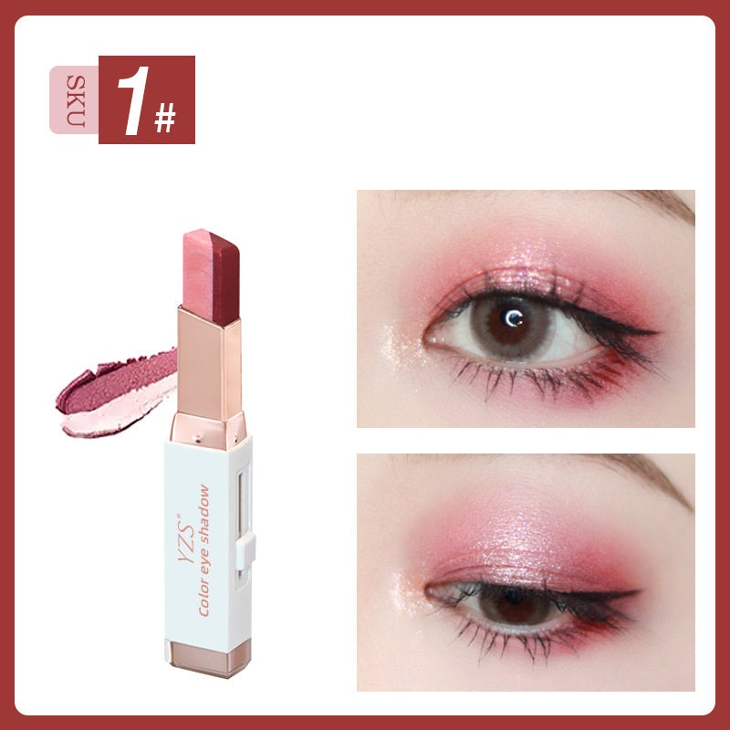 Yzs Velvet Gradient Two-Color Eyeshadow Stick Contrast Pearlescent Eyeshadow Eye Modification Eyeshadow Pen (2)