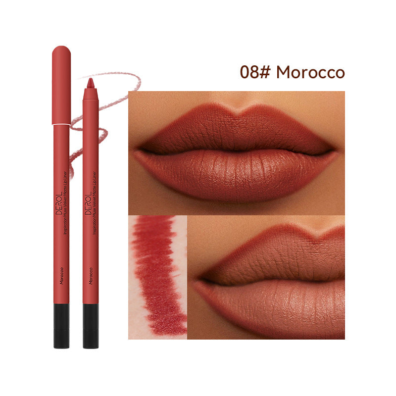 Matte Lipstick Lipliner Shade Velvet Mist Lipstick (6)