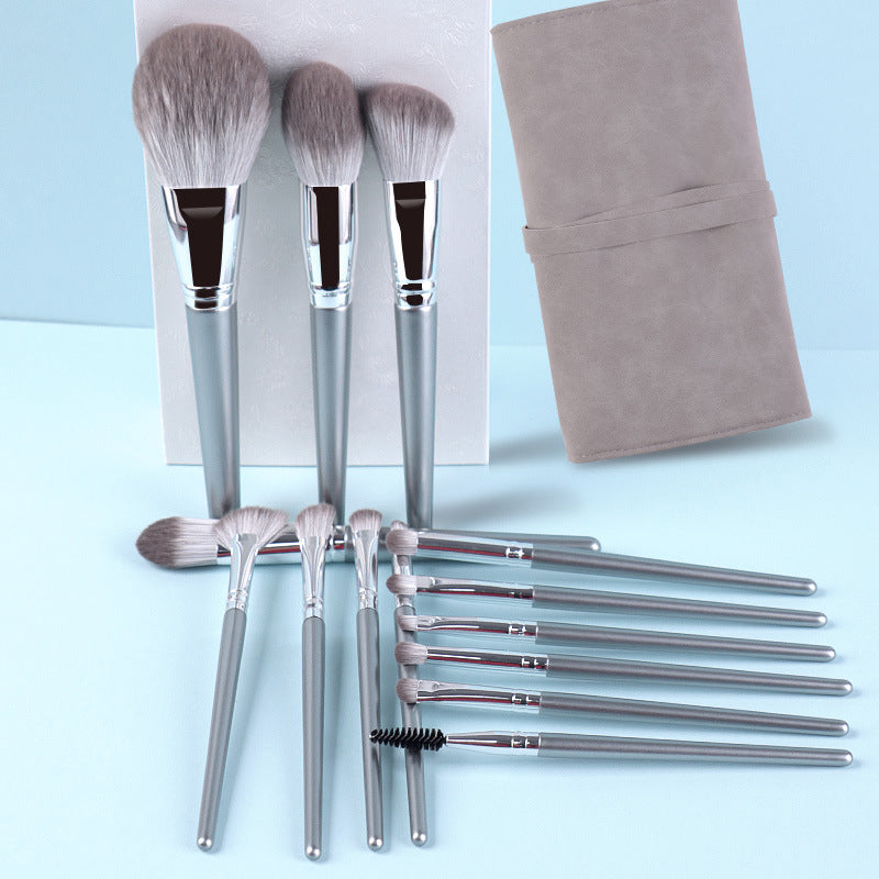 14-Piece Wooden Handle Makeup Brush Set (8)