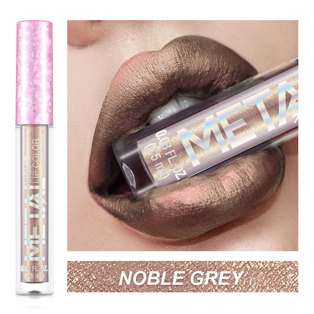 Metal Lip Gloss Waterproof Lipstick (3)