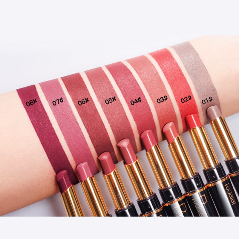 Matte Double-Headed Lipstick Lip Liner Lacquer (2)