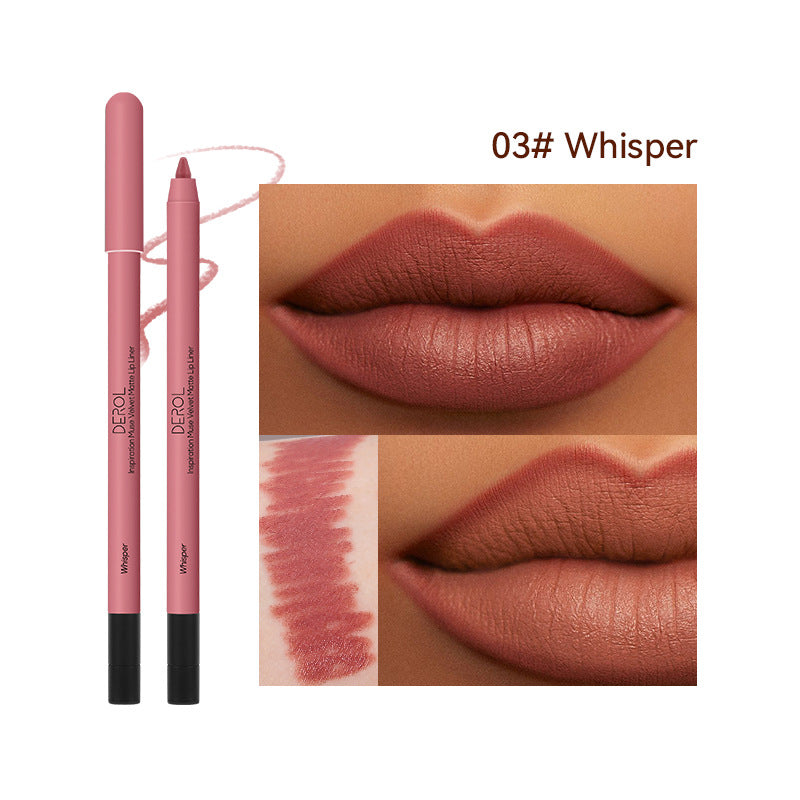 Matte Lipstick Lipliner Shade Velvet Mist Lipstick (4)