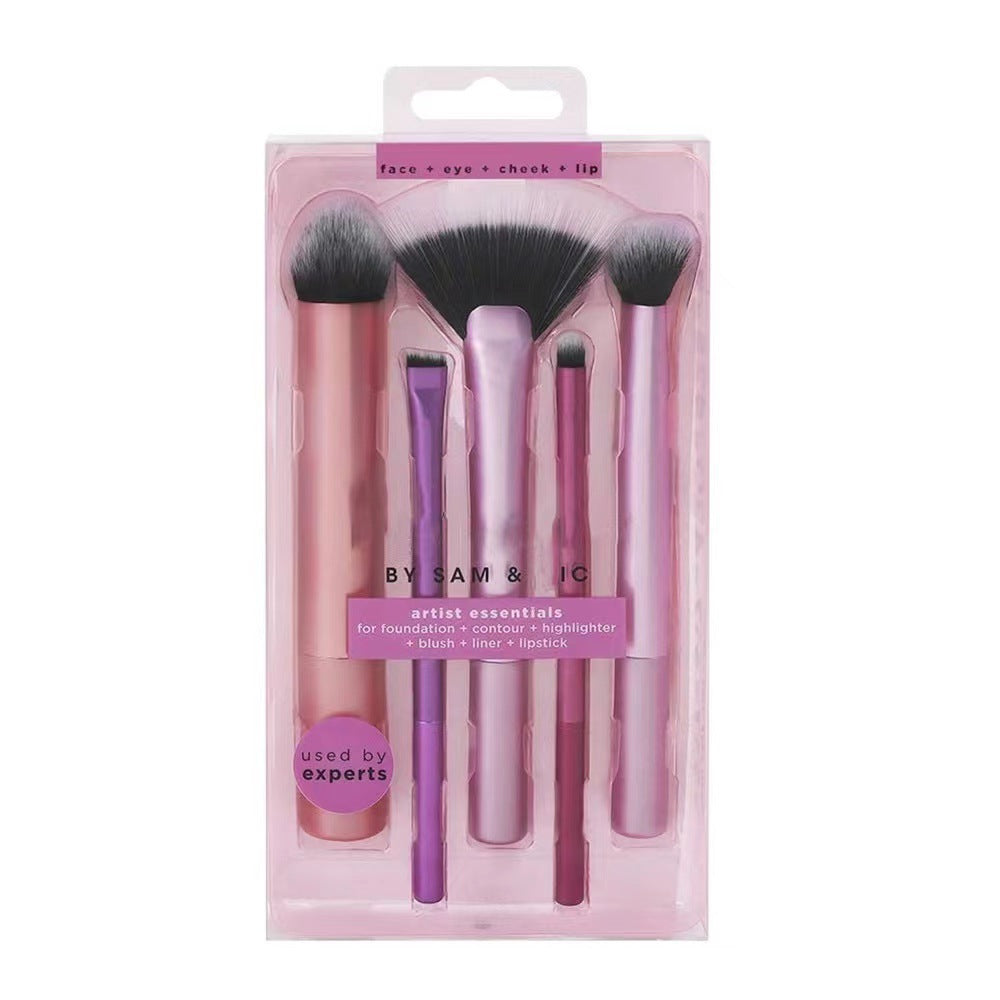 Real T Makeup Brush Set 5-Piece Brush (4)