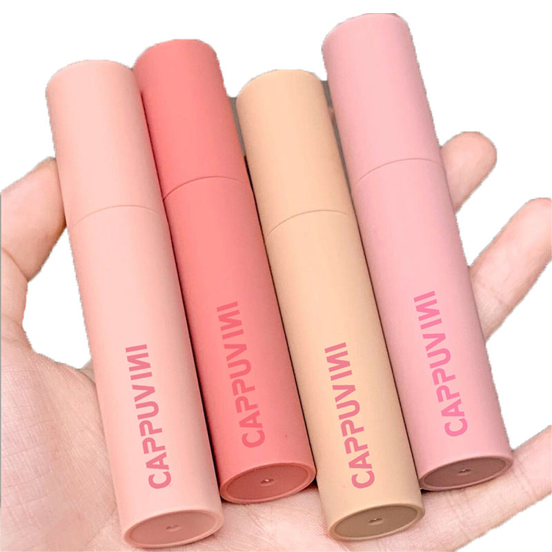 Lipstick Lip Glaze Cream Apricot Lipstick (3)