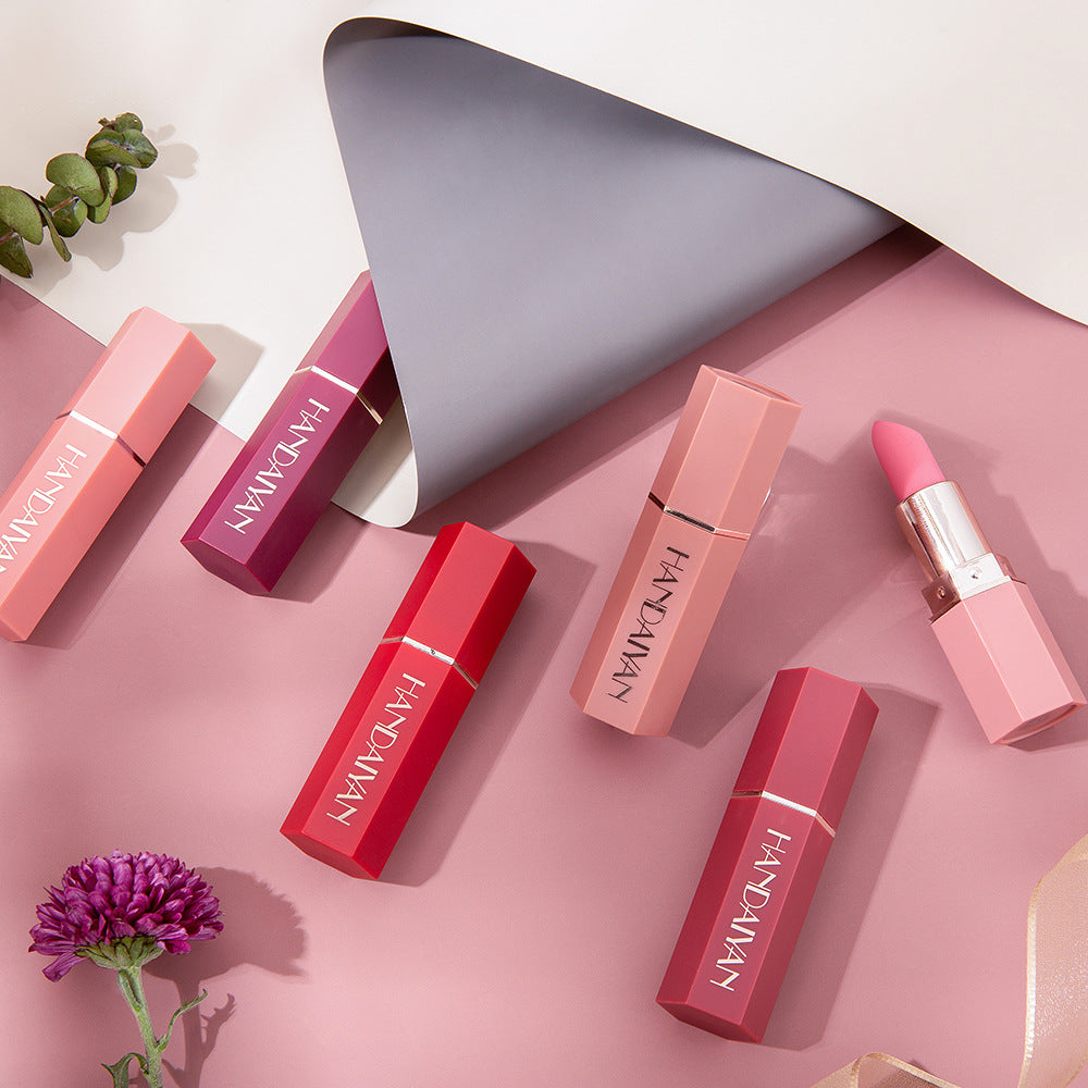Handaiyan Han Daiyan 6-Color Matte Nourishing Lipstick (5)