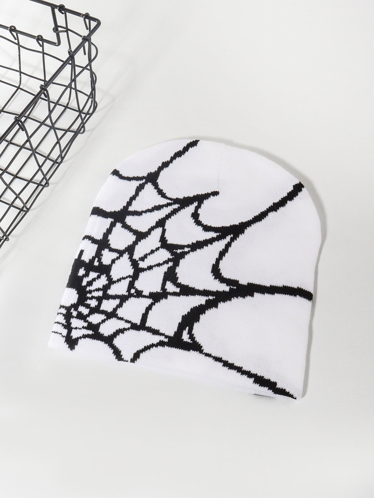 Spider Web Knitted beanie
