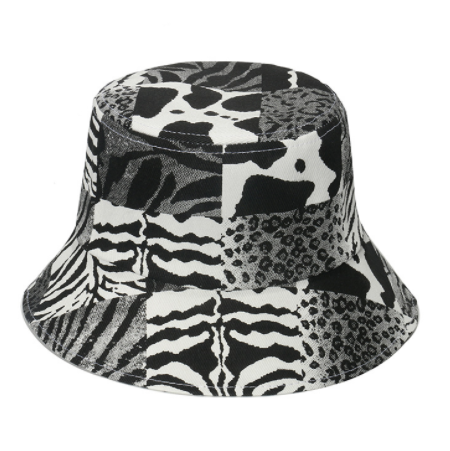 Spring and Summer Geometric Lattice Flowers Sun Female Fisherman Hat