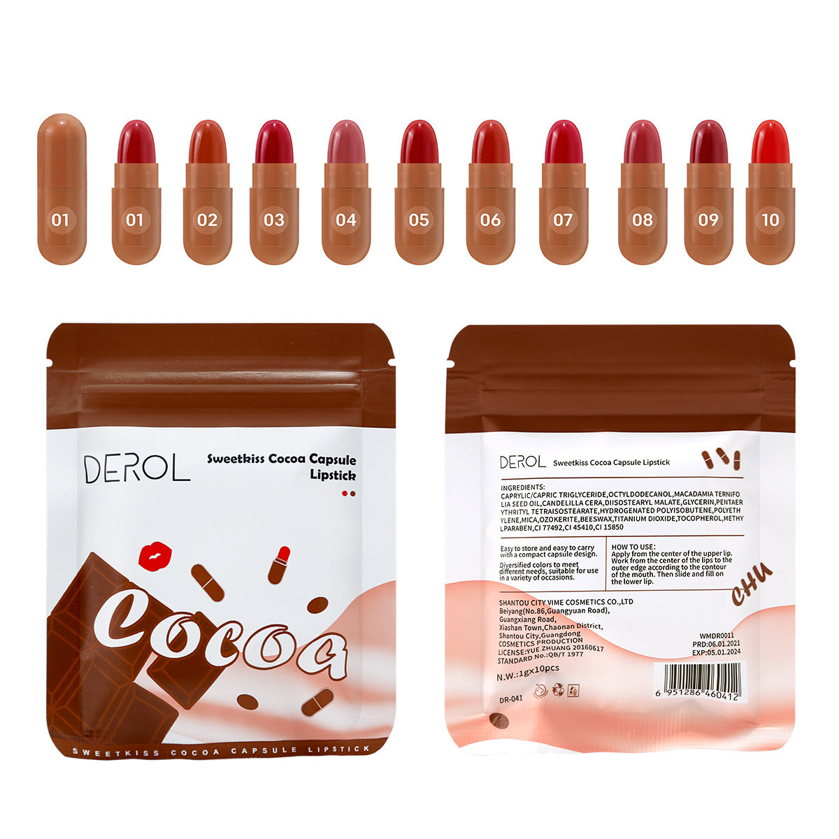 Matte Lipstick in 10 Bags (1)