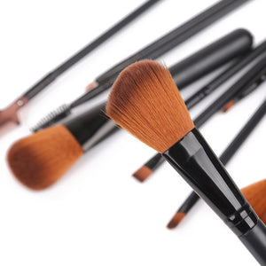 12-Piece Makeup Brush Set Blush Eyeshadow Eyelash Highlighter Brush