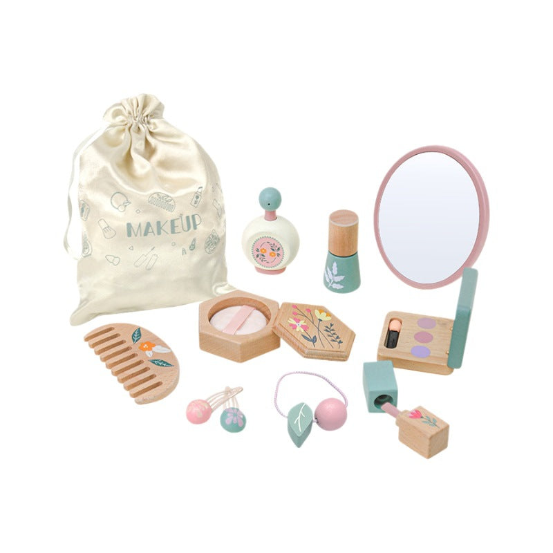 Girls Playhouse Makeup Bag Simulation Toy Set (4)